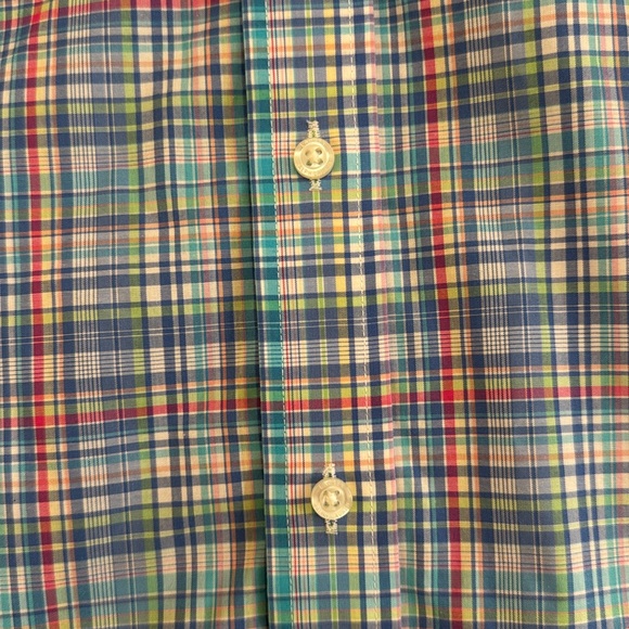 Ralph Lauren Plaid Polo Long Sleeve Button Down Collared Classic Fit 17 32/33 - Picture 3 of 8